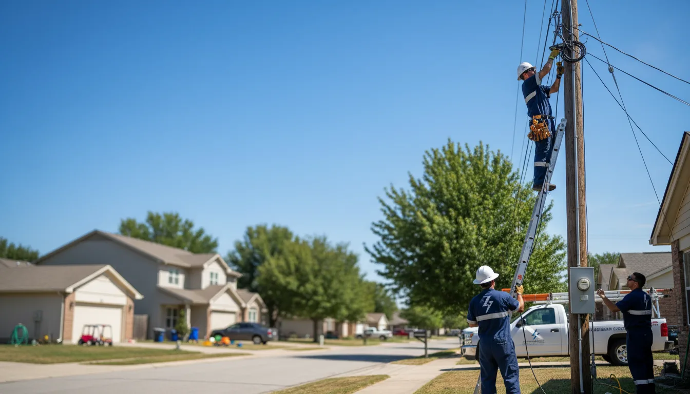 Residential electrician providing installation services in Bettendorf, IA